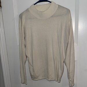 Casual Corner Cream Turtleneck Top